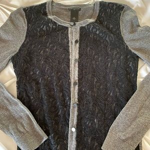 Women's Lace Overlay Cardigan